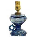 Blue Cinverted Oil Lamp