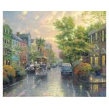 Charleston Sunset on Rainbow Row by Thomas Kinkade