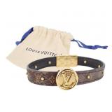 Louis Vuitton Monogram Leather Bracelet