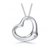 Tiffany & Co. Large Open Heart Necklace