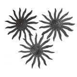 (3) Heavy Metal Wall Plaques