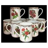 (8) Savinio Porcelain Mugs