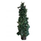 Lighted Potted Christmas Tree