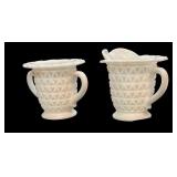 Westmoreland Cream & Sugar Set Open Lace