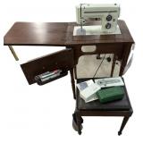 Sears Kenmore Sewing Machine wï¿½ Storage Stool &