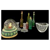 Decorator Bottles, Crystal Bowl, C Holdersï¿½