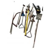 Tree Trimmer, Hoe, Saw,  Rake, Shovel Blower