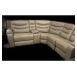 Ashley Leather Sectional Come Sit, Try, Bid & Buy