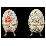 (2) Porcelain Eggs