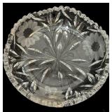 Heavy American Brilliant Cut Glass Bowl