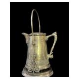 Antique Silver Tilting Water Pitcher