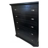Elements 5 Drawer Black Chest