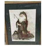 Framed & Matted Santa Print