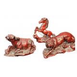 Resin Tiger, Resin Buffalo & Horse