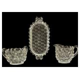 Fostoria Cream, Sugar & Tray