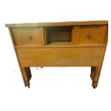 Mid Century Blond Twin Bed, Dresser, Mirror, Chest
