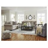 Ashley 494 Basiley Pewter Sofa & Love Seat