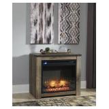 Ashley W446-368 Fireplace Mantle w/Elec Insert