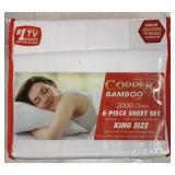 King - Copper Bamboo 2000 Series 6 pc Sheet Set
