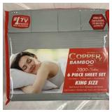 King - Copper Bamboo 2000 Series 6 pc Sheet Set