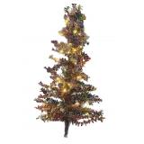 New 4  Lighted Tinsel Tree w