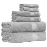 Cotton 6 Pc Bath Towel Set: