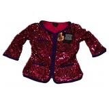(7) Joy Mangano XS Sparkly Tops-Gold, Purple,
