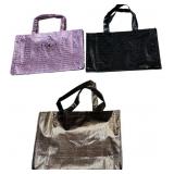 (5) Joy Mangano Vinyl Gift Totes