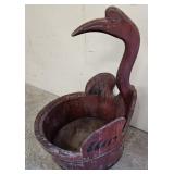 Chinese Wooden Swan Bucket