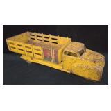 vintage 1940s Marx yellow pressed steel Coca-Cola