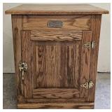 White Clad oak wood Ice Box