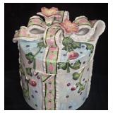 Holiday Time Pearlized Cookie Jar