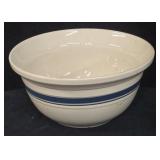Huge Blue Stripe Mixing Bowl
