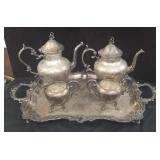 5 pc  Silver Tea Set