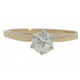 14kt Gold .40 ct Natural Diamond Solitaire Ring