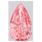 Pear Vivid Pink Cut 1.53 ct VS Lab Diamond