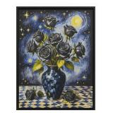 Black Bouquet 2 Framed Canvas Van Gogh LTD