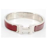 Hermes Clic H Enamel Bracelet