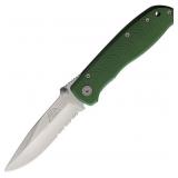 Hard Hat Lockback Green Knife