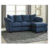Ashley 75007 Darcy Bluel Sofa w/Rev Chaise