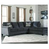 Abinger 2-Pece Smoke Sectional With Chaise Lounge