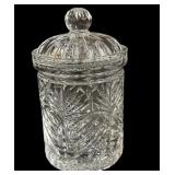 Heavy Crystal Biscuit Jar