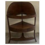 Antique Mahogany Corner Washstand