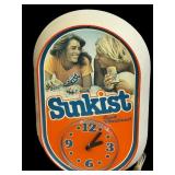 SUNKIST CLOCK MID CENTURY