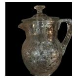 Crackle Glass Pitcher