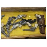 Display Showcase  w' TOY PISTOLS