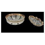 Imperial Glass Nucut Celery Bowl & Block & Pillar