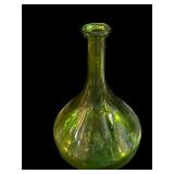 Art Glass Green Decanter