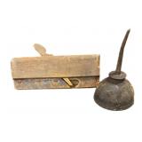 Wooden Plane & Oil Can