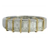 Platinum/Gold 1.00 ct Natural Diamond Ring